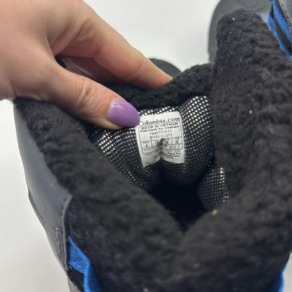 NWT Columbia Youth Unisex Bugaboot Celsius Waterproof Winter Boot Gray Blue 4 - Picture 7 of 12